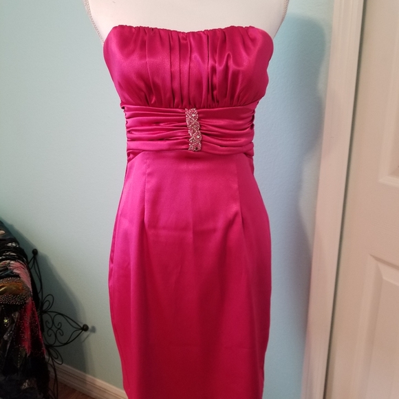 Teeze Me Dresses & Skirts - Satin Teeze Me Dress